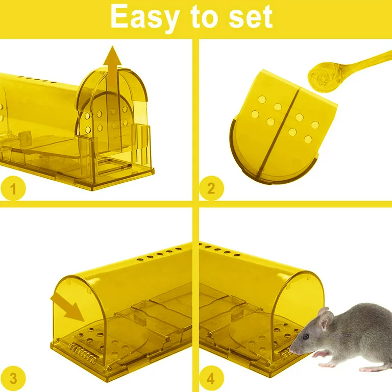 Yellow Live Catch Mouse Trap