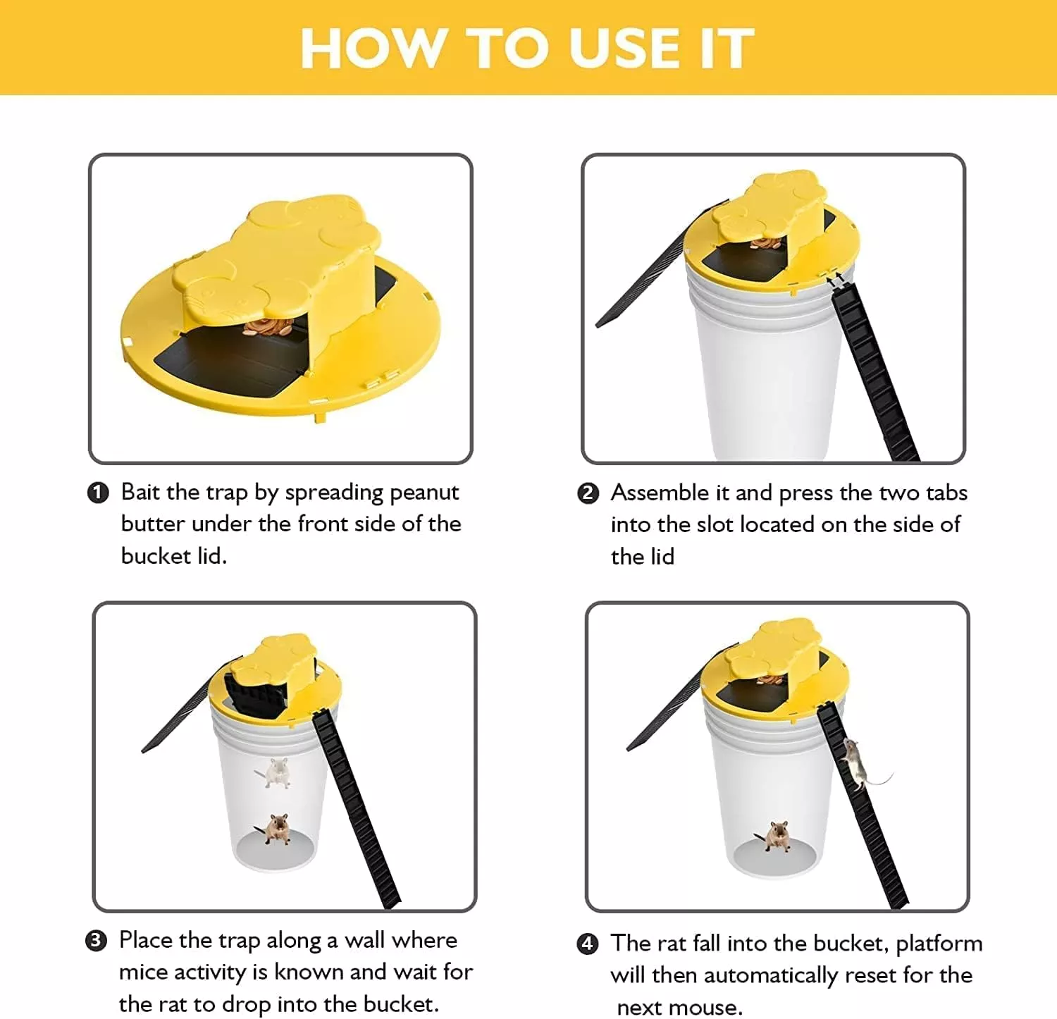 bucket lid mousetrap